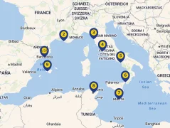 Mapa plavby